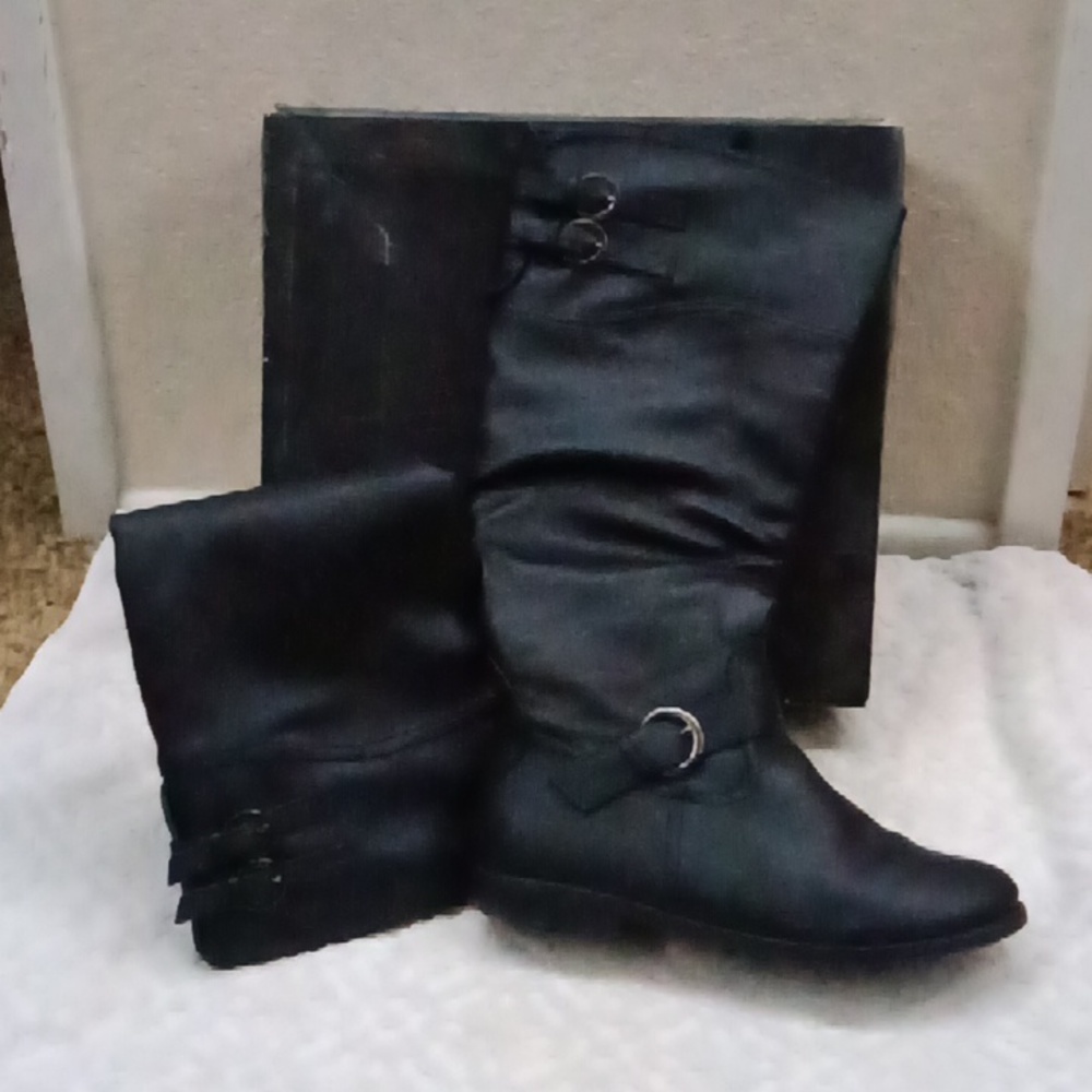 Tall black boots